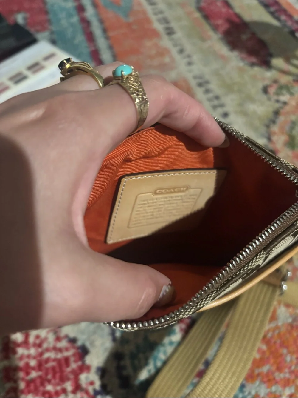 Coach Beige/Tan Signature Canvas Crossbody